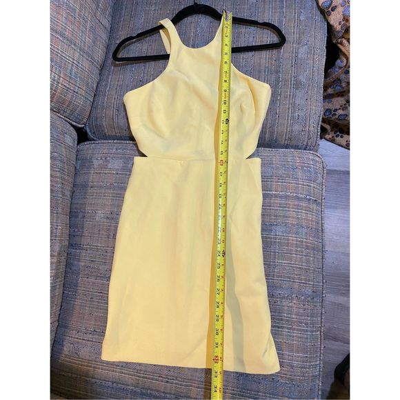 Likely NWT Arcadia Cut-out Bodycon Yellow Dress Size 2, MSRP $188 - Picture 11 of 14